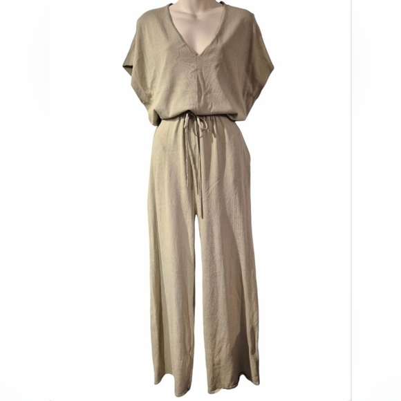 Zara Knit Wide Leg Jumpsuit Limited Edition Small - Picture 3 of 8